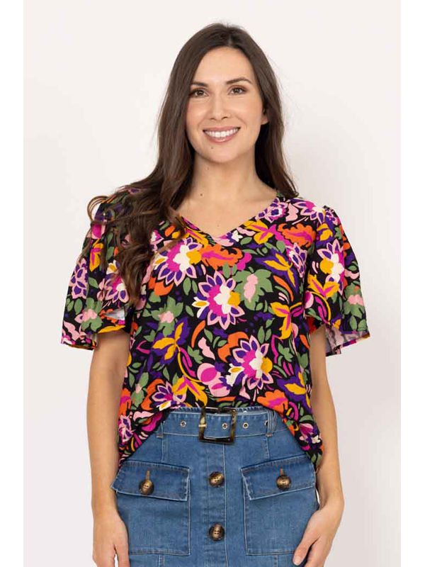 Charlo Dehlia Floral Top