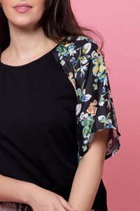Charlo Leon Floral Sleeves T-Shirt
