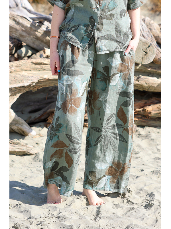 AE Luxe Wide Leg Floral Pant