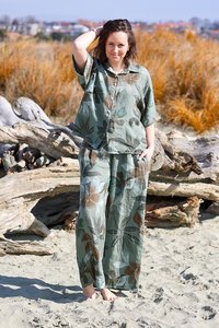 AE Luxe Wide Leg Floral Pant