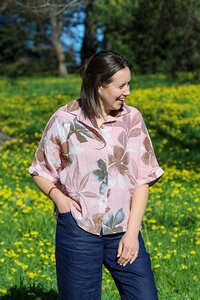 AE Luxe Loose Fit Floral Shirt