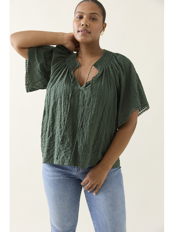 Isle of Mine Esther Shirred Top