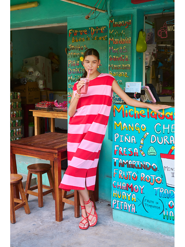 Haven Jardin Stripe T-Shirt Dress