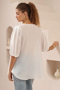 Iris Maxi Relaxed Button Front Blouse