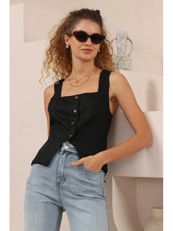 Iris Maxi Tailored Vest Top