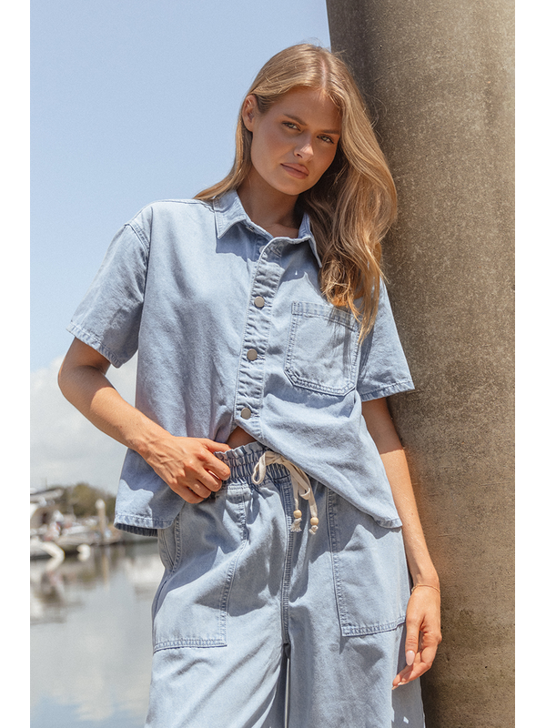 Betty Basics Saffra Denim Shirt