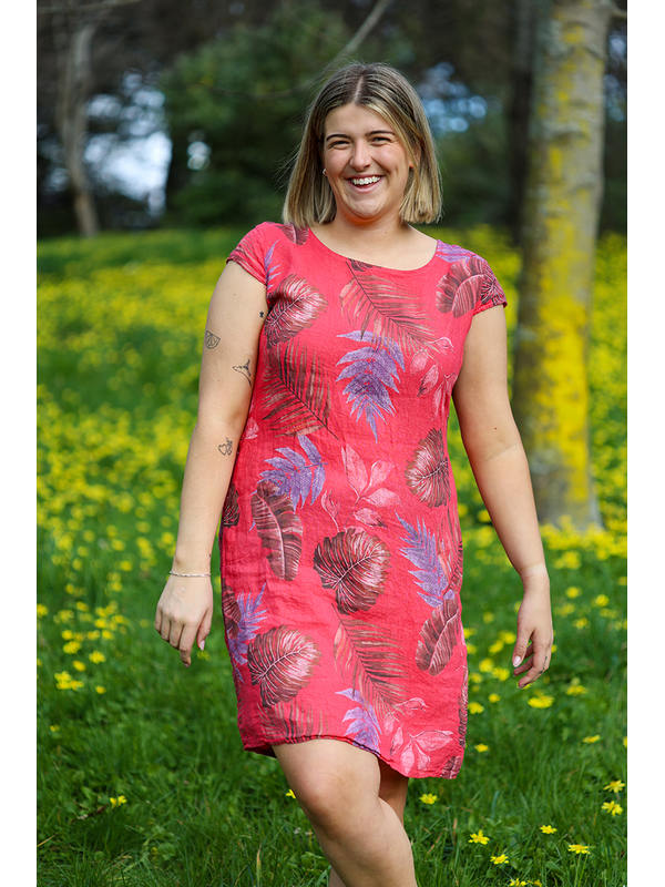 AE Luxe Floral Cap Sleeve Dress