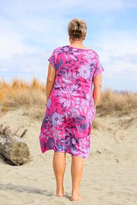 AE Luxe Rib Floral Linen Dress