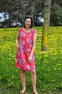 AE Luxe Cap Sleeve Linen Dress
