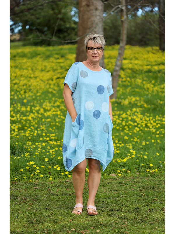 AE Luxe Circle Linen Dress
