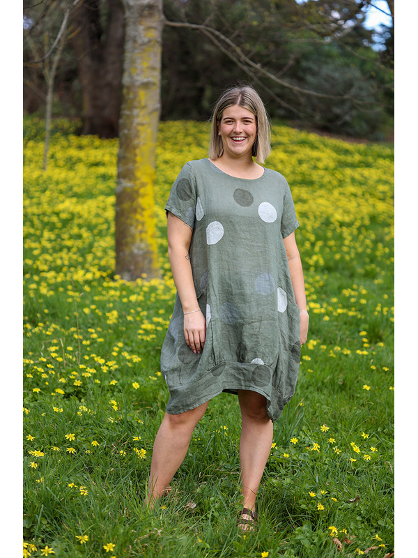 AE Luxe Circle Linen Dress