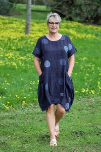 AE Luxe Circle Linen Dress