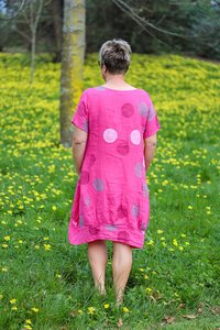 AE Luxe Circle Linen Dress
