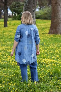 AE Luxe Circle Print Shirt Dress