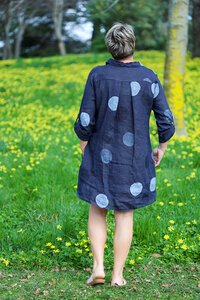 AE Luxe Circle Print Shirt Dress
