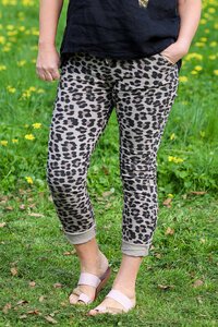 AE Luxe Leopard Crinkle Pant