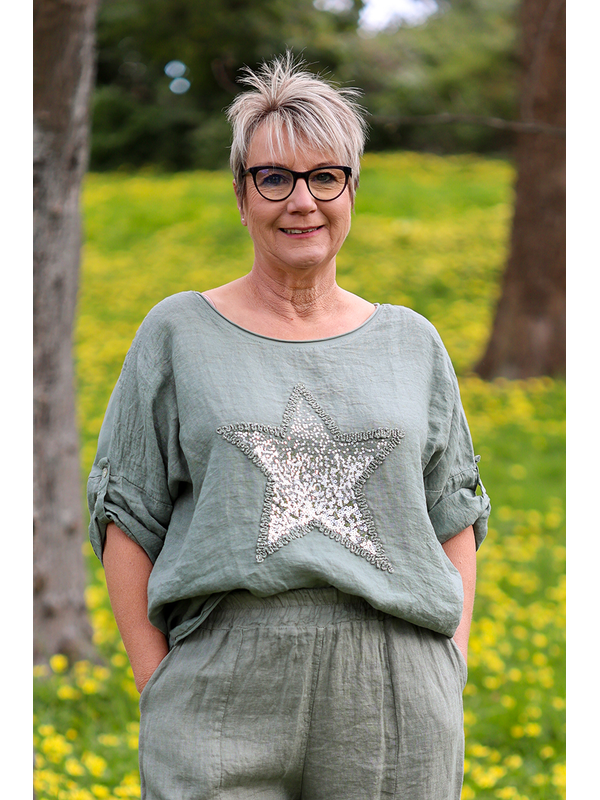 AE Luxe Sequins Star Top