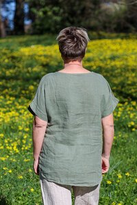 AE Luxe Sunflower Linen Top