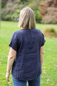 AE Luxe Sunflower Linen Top