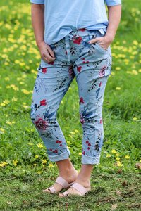 AE Luxe Stretch Crinkle Floral Pant