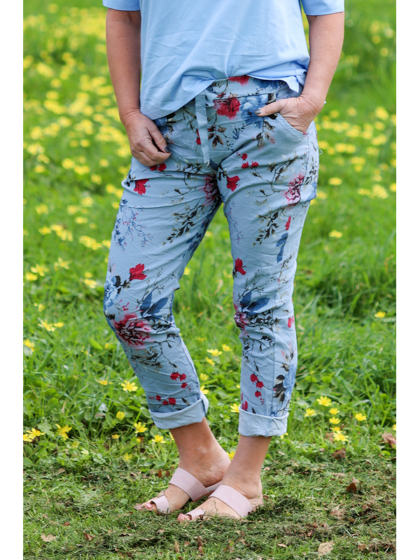 AE Luxe Stretch Crinkle Floral Pant
