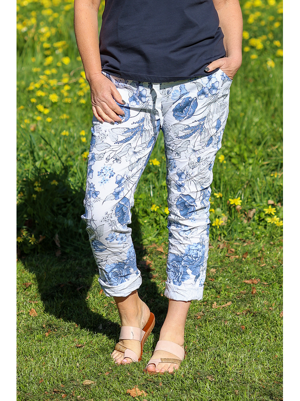 AE Luxe Floral Crinkle Pant