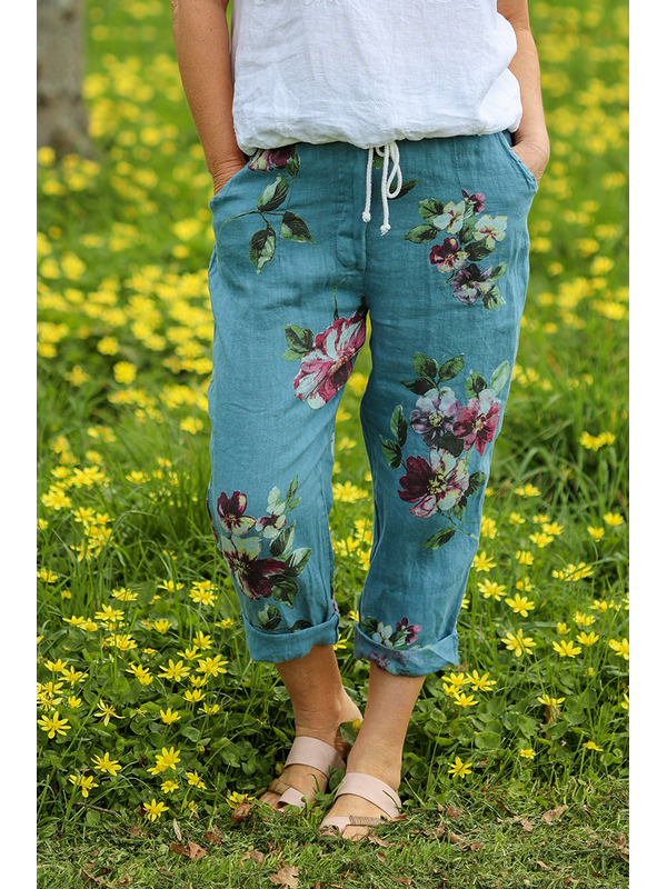 AE Luxe Floral Pant w Belt