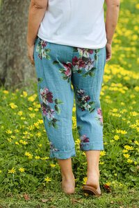 AE Luxe Floral Pant w Belt