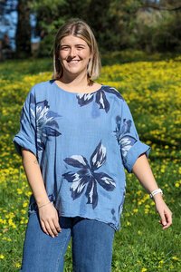 AE Luxe Loose Fit Floral Top