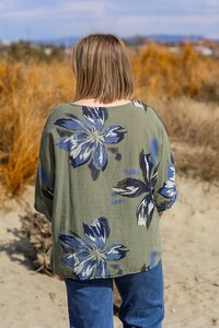 AE Luxe Loose Fit Floral Top