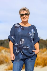 AE Luxe Loose Fit Floral Top