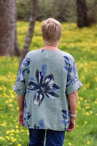 AE Luxe Loose Fit Floral Top