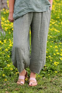 AE Luxe Tapered Linen Pant