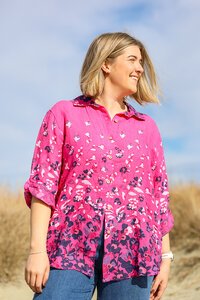 AE Luxe Floral Linen Shirt