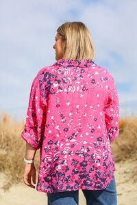 AE Luxe Floral Linen Shirt