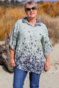 AE Luxe Floral Linen Shirt