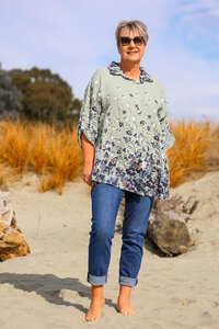 AE Luxe Floral Linen Shirt