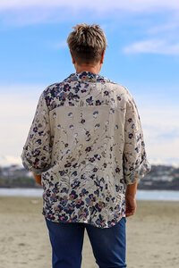 AE Luxe Floral Linen Shirt