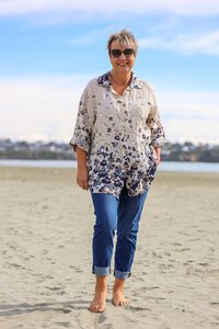 AE Luxe Floral Linen Shirt
