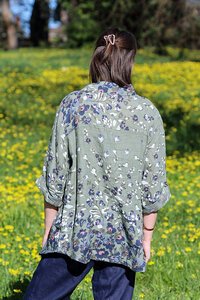 AE Luxe Floral Linen Shirt