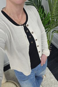 Standard Issue Merino Crop Crew Cardigan