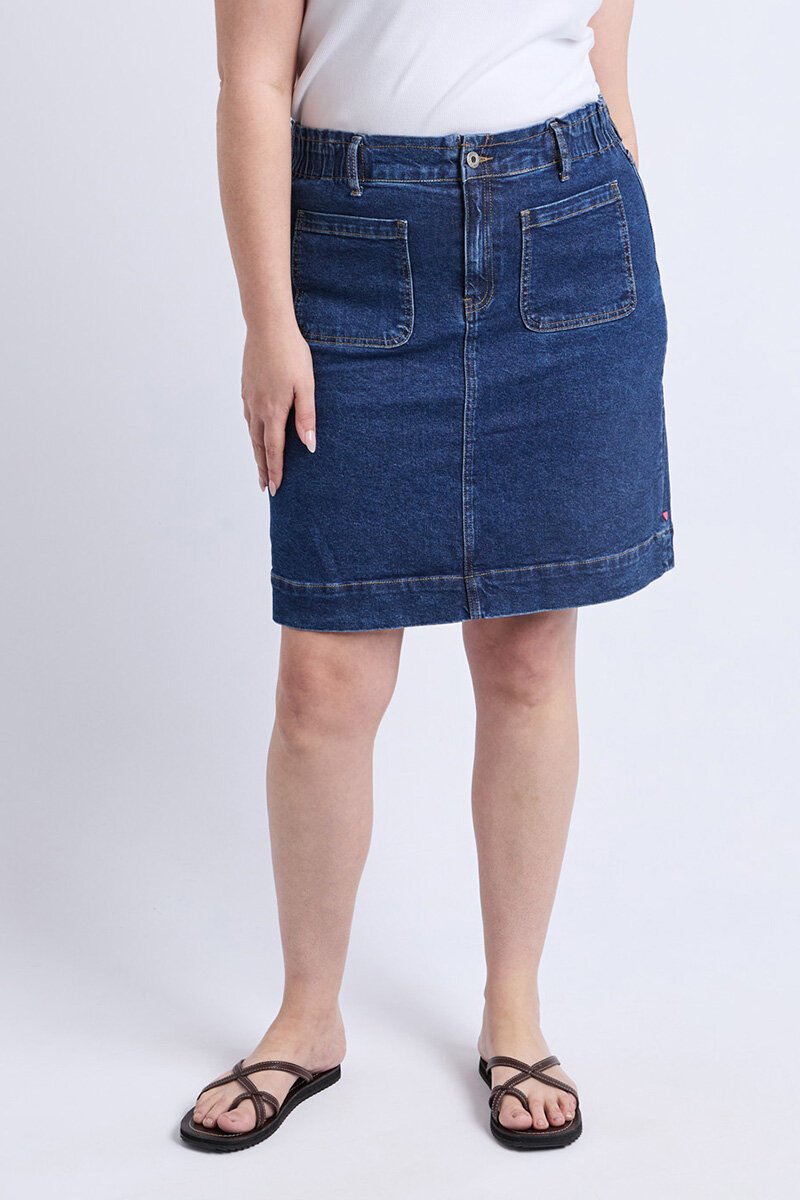 【deres】first denim skirt Simone Simone / first denim skirt(INDIGO) – deres.online