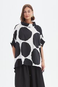 Tirelli Structured Neck Print Tunic