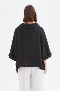 Tirelli Funnel Neck Boxy Top