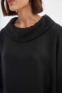 Tirelli Funnel Neck Boxy Top