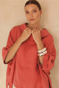 Tirelli Funnel Neck Boxy Top