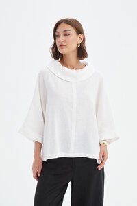 Tirelli Funnel Neck Boxy Top