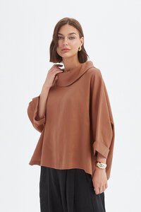 Tirelli Funnel Neck Boxy Top