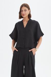 Tirelli Boxy Button Linen Shirt