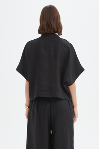 Tirelli Boxy Button Linen Shirt